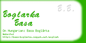 boglarka basa business card