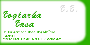 boglarka basa business card